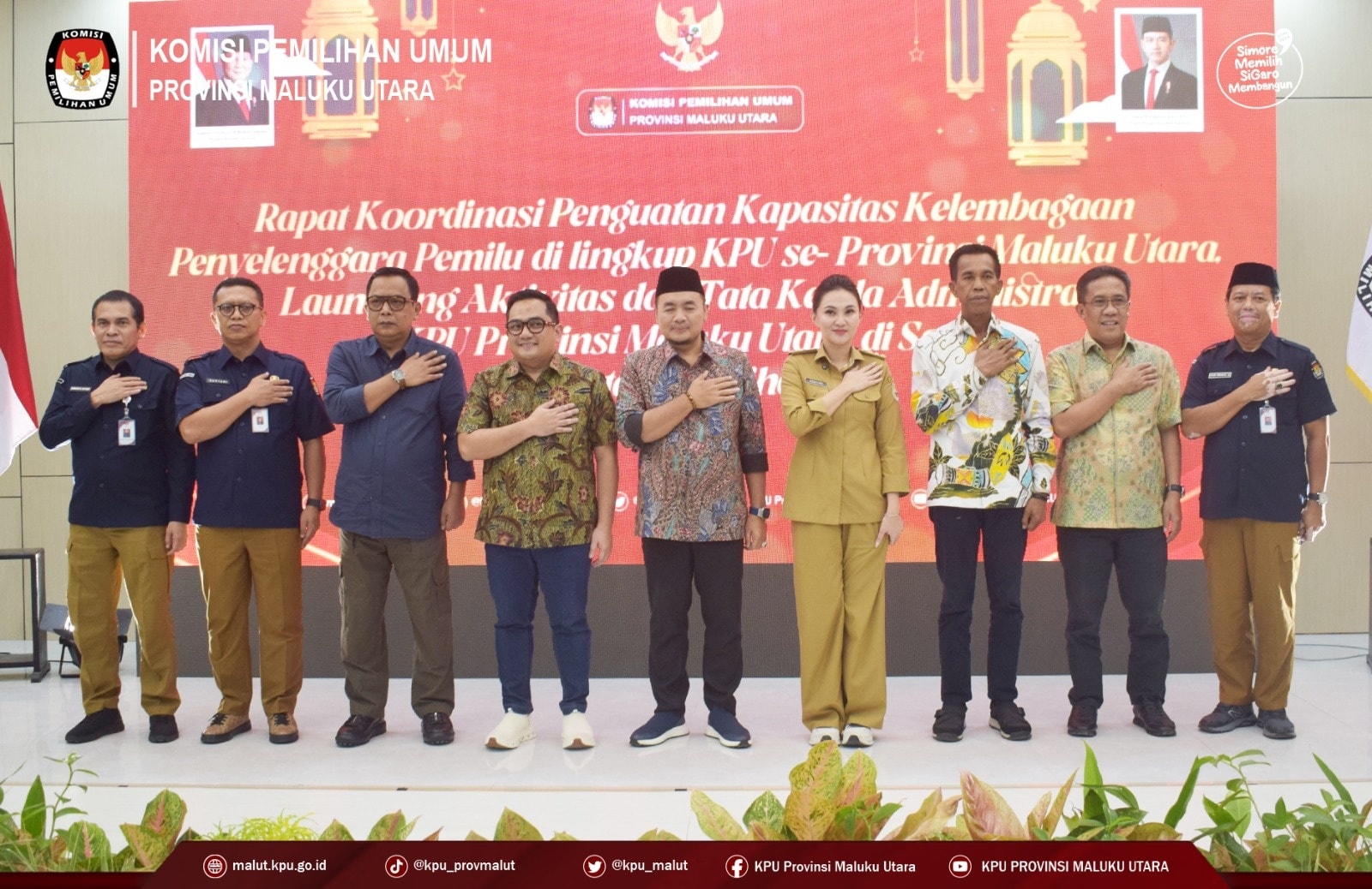 Rakor Penguatan Kapasitas Kelembagaan dilingkup KPU Provinsi