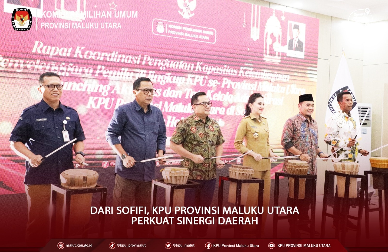 Rakor penguatan kapasitas kelembagaan di lingkungan KPU Provinsi Malut